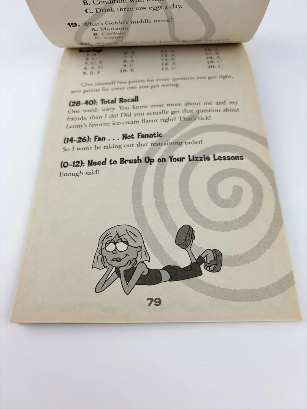 Vintage Y2K Lizzie McGuire My Quiz Book